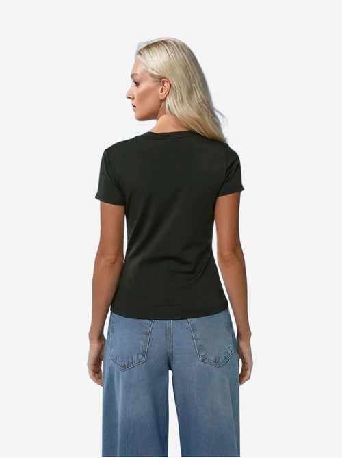 Camiseta básica de cuello redondo - Kiabi Camiseta básica de cuello redondo - Kiabi