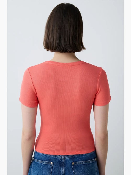 Camiseta básica de cuello redondo penti - Kiabi