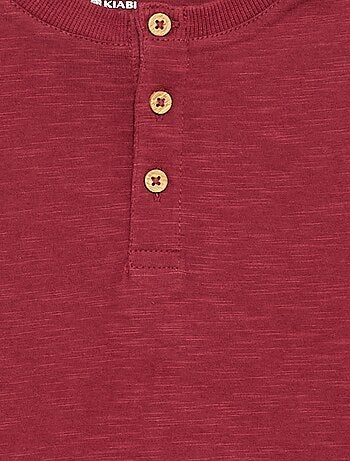 Camiseta básica de cuello tunecino