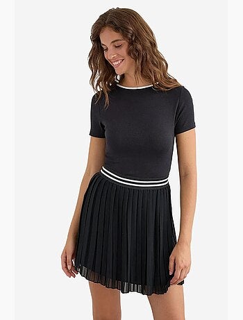 Camiseta básica de jersey con espalda abierta hiccup