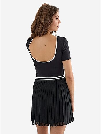 Camiseta básica de jersey con espalda abierta hiccup