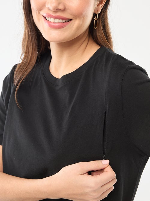 Camiseta básica de lactancia de manga corta - Kiabi