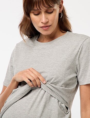 Camiseta básica de lactancia