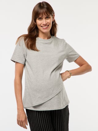 Camiseta básica de lactancia