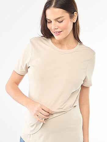 Camiseta básica de lactancia