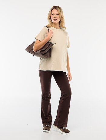 Camiseta básica de lactancia de manga corta