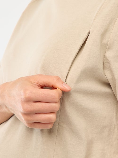 Camiseta básica de lactancia manga corta - Kiabi