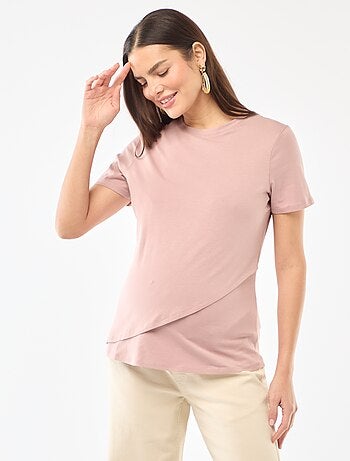 Camiseta básica de lactancia