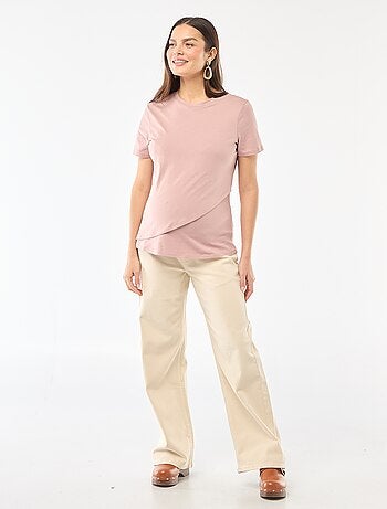Camiseta básica de lactancia