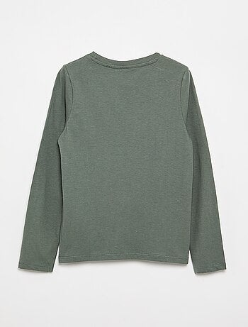 Camiseta básica de manga larga