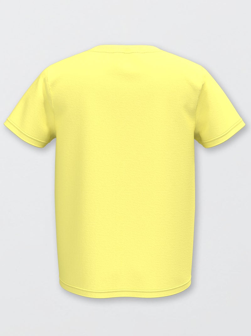 Camiseta básica de punto lisa AMARILLO - Kiabi