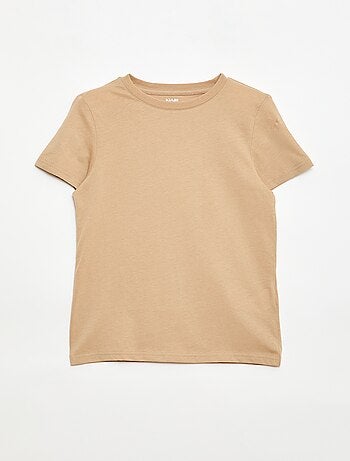 Camiseta básica de punto lisa