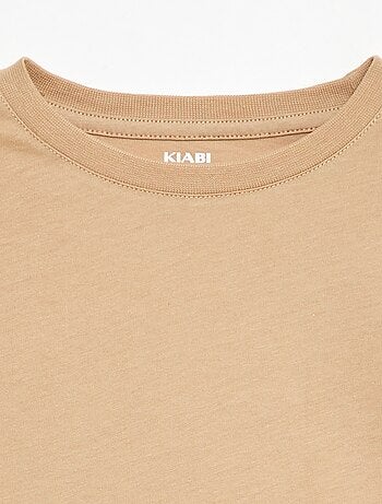 Camiseta básica de punto lisa