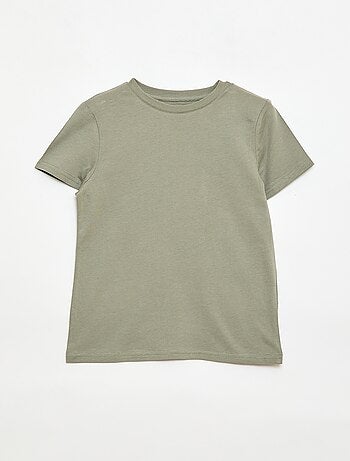 Camiseta básica de punto lisa