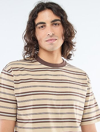 Camiseta básica de rayas