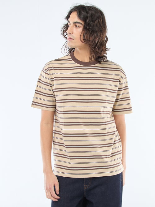 Camiseta básica de rayas - Kiabi