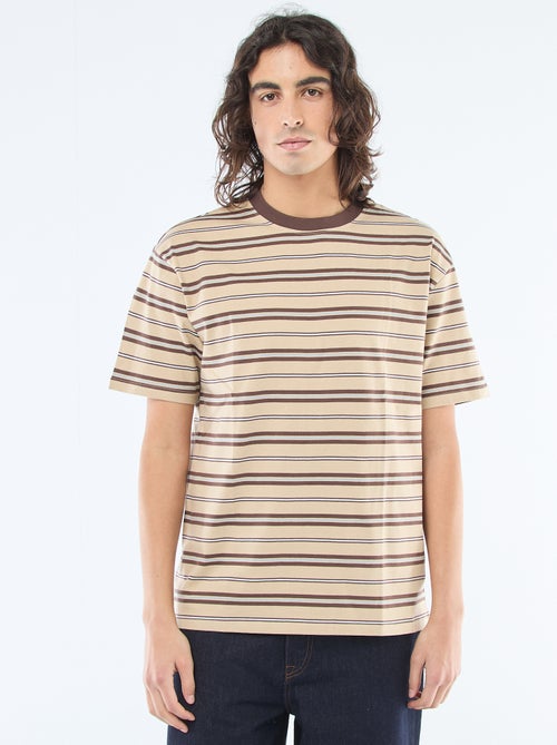 Camiseta básica de rayas - Kiabi