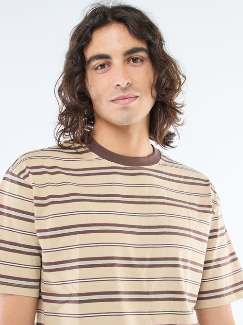 Camiseta básica de rayas - Kiabi
