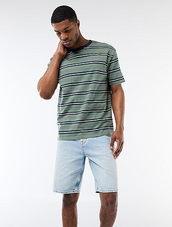 Camiseta básica de rayas