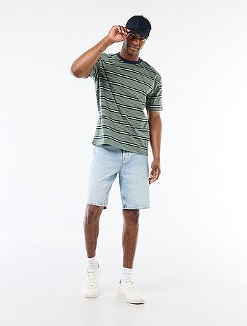 Camiseta básica de rayas