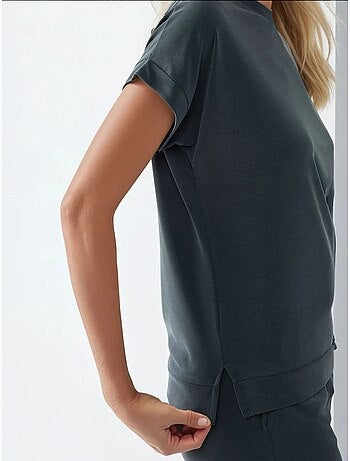 Camiseta básica de tacto suave hiccup