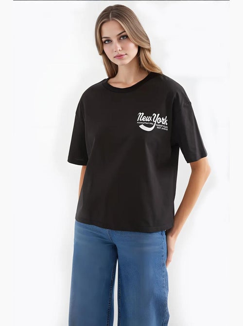 Camiseta básica estampada bdart - Kiabi Camiseta básica estampada bdart - Kiabi