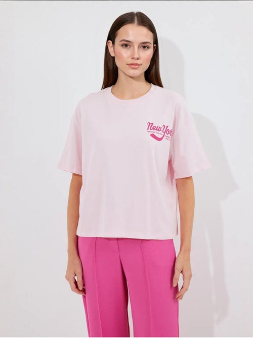 Camiseta básica estampada bdart - Kiabi