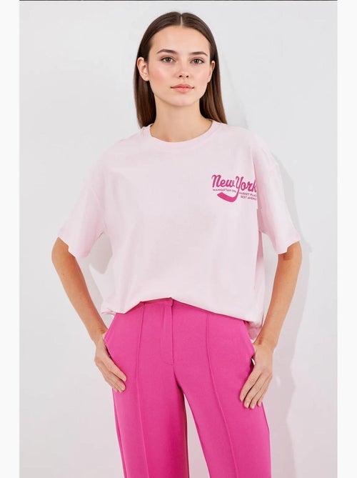 Camiseta básica estampada bdart - Kiabi