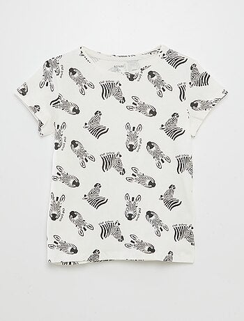 Camiseta básica estampada