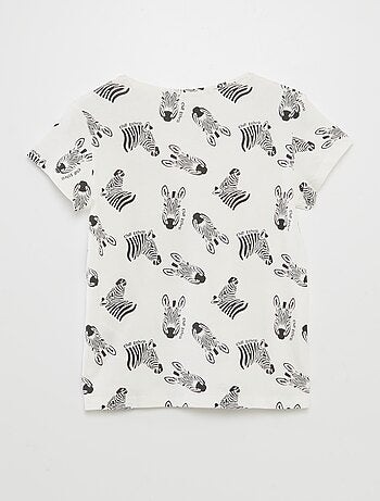 Camiseta básica estampada