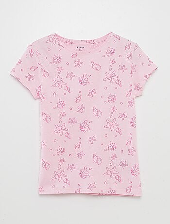 Camiseta básica estampada