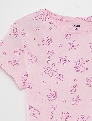 Camiseta básica estampada