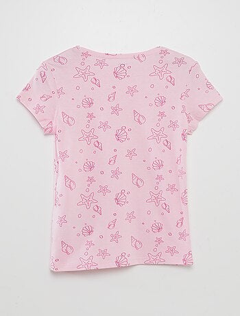 Camiseta básica estampada