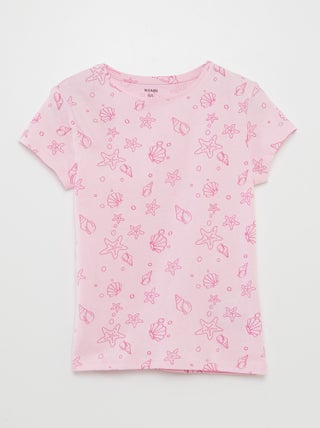 Camiseta básica estampada