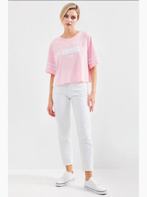 Camiseta básica extragrande estampada bdart - Kiabi