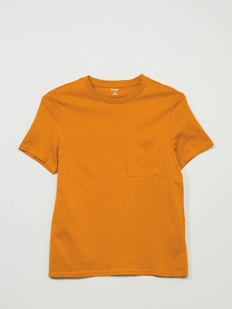Camiseta básica naranja - Kiabi
