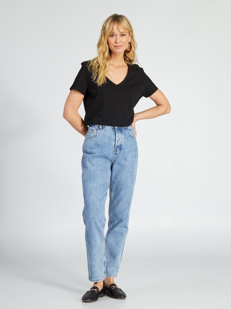 Camiseta básica negro - Kiabi