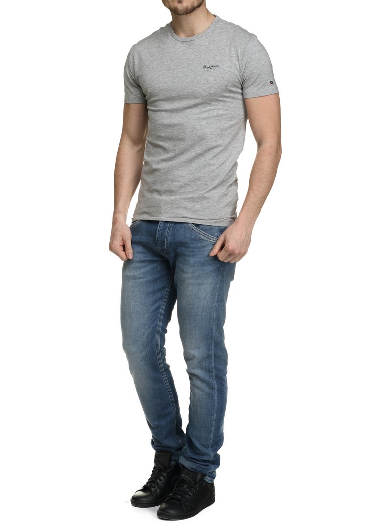Camiseta Básica Original Pepe Jeans para Hombre Gris - Kiabi