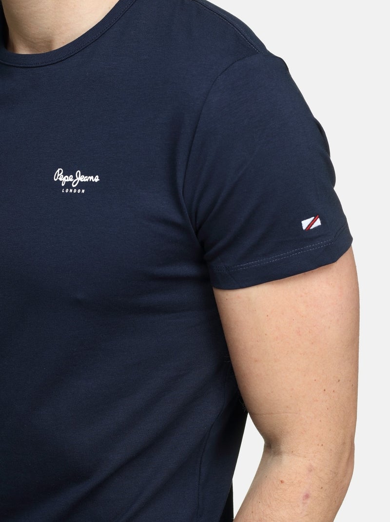 Camiseta Básica Pepe Jeans Original para Hombre Naranja - Kiabi