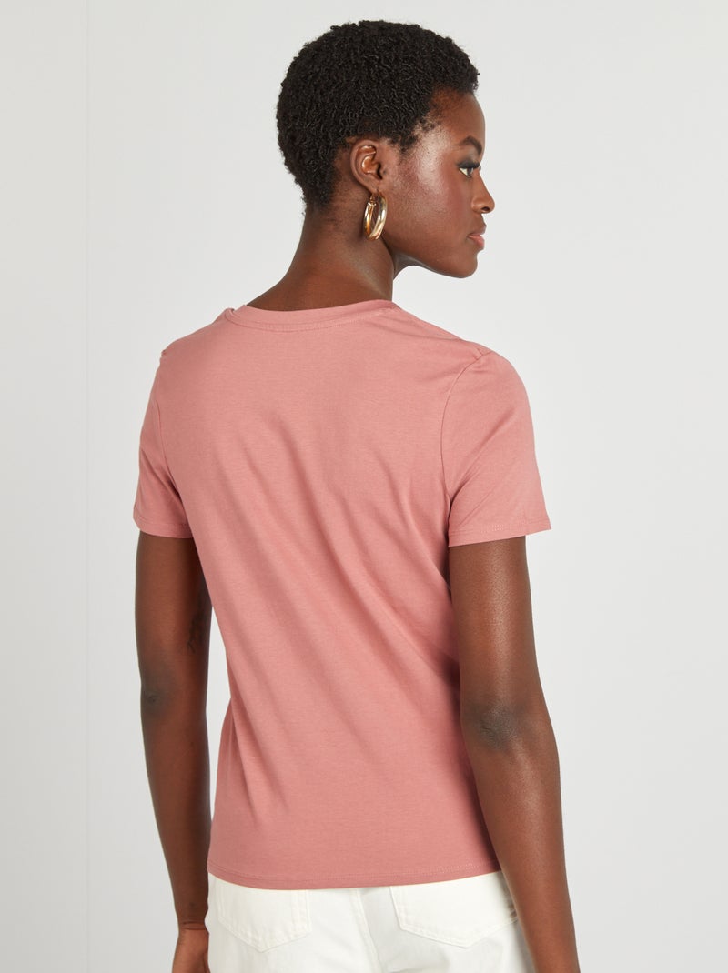 Camiseta básica ROSA - Kiabi