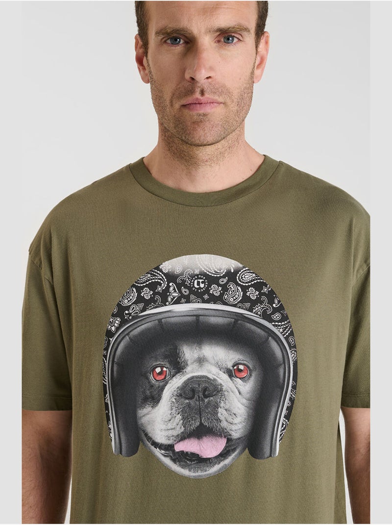 Camiseta Batista Caqui - Kiabi