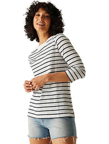 Regatta - Camiseta Baylette II de Rayas para Mujer