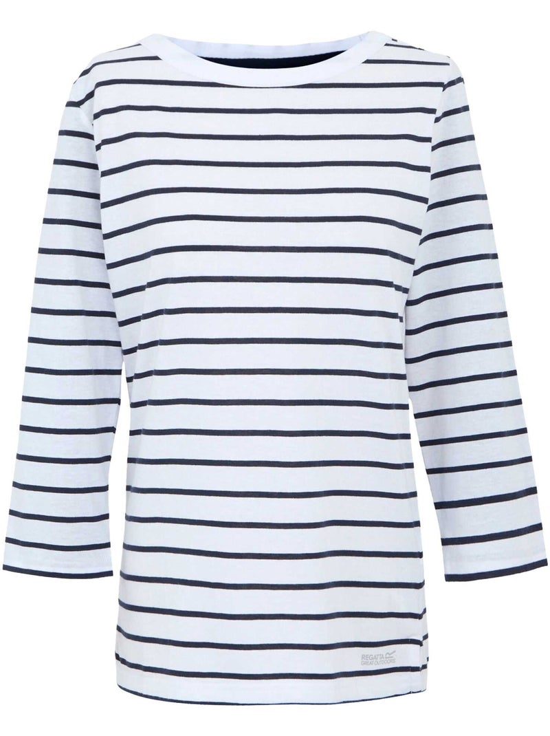Camiseta baylette ii de rayas para mujer - regatta Blanco - Kiabi