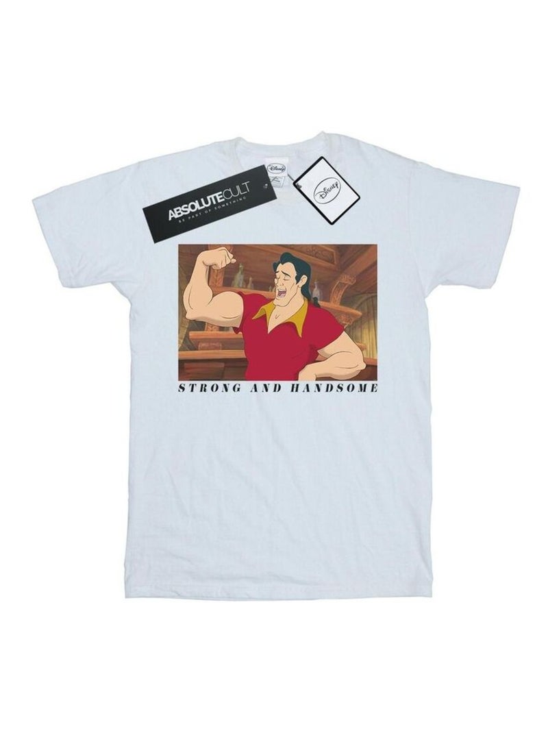 Camiseta beauty and the beast handsome brute para hombre - disney Blanco - Kiabi