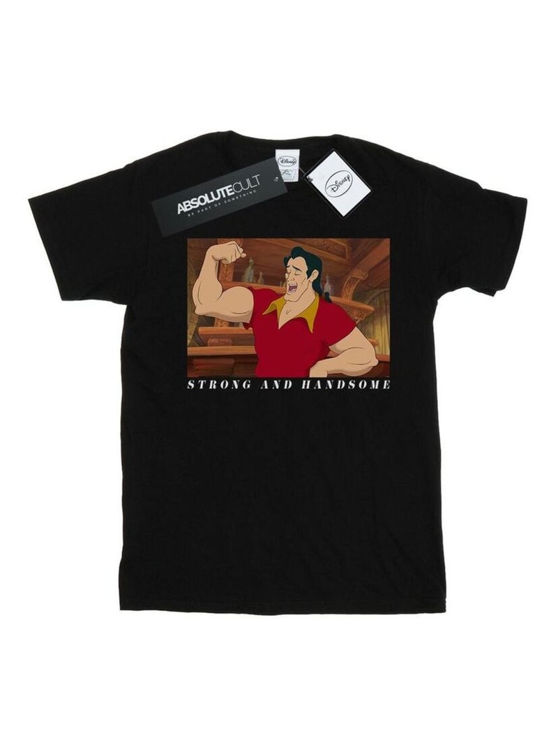 Camiseta beauty and the beast handsome brute para hombre - disney Negro - Kiabi