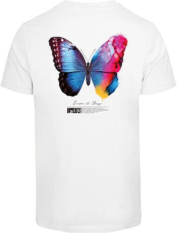 Camiseta become the change 2.0 diseño mariposa para hombre - mister tee