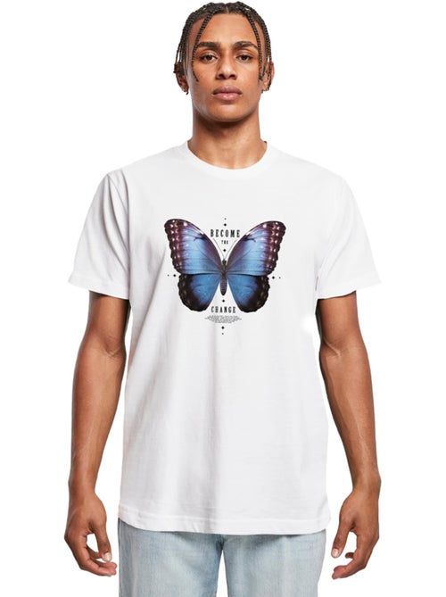 Camiseta become the change diseño mariposa para hombre - mister tee - Kiabi