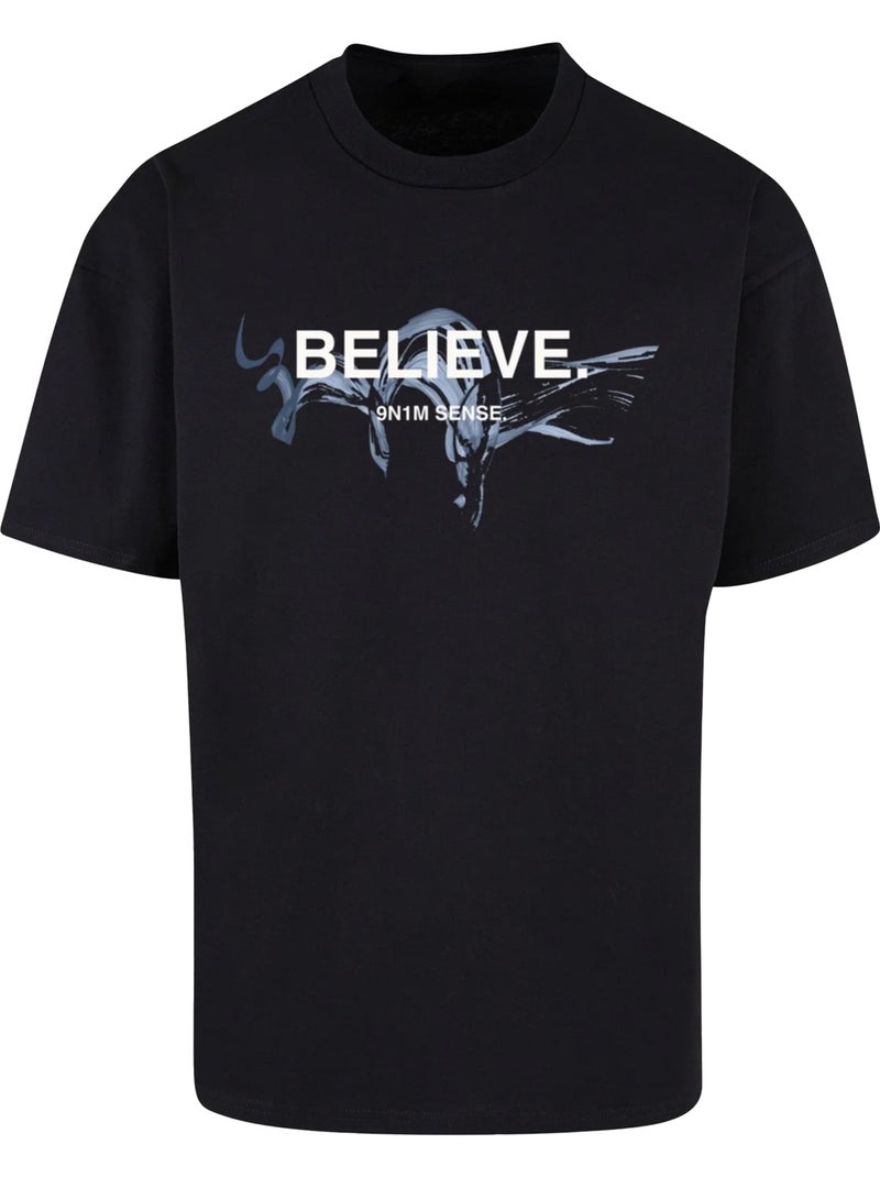 Camiseta believe 2 para hombre - 9n1m sense Negro - Kiabi