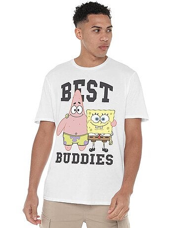 Camiseta best buddies de patricio estrella para hombre - spongebob squarepants