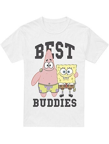 Camiseta best buddies de patricio estrella para hombre - spongebob squarepants